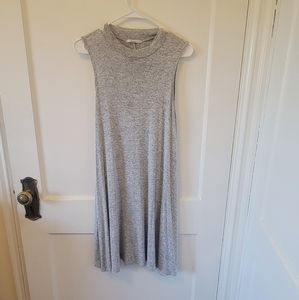 High neck Heather gray dress.